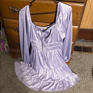 Lavender Long Sleeve Dress